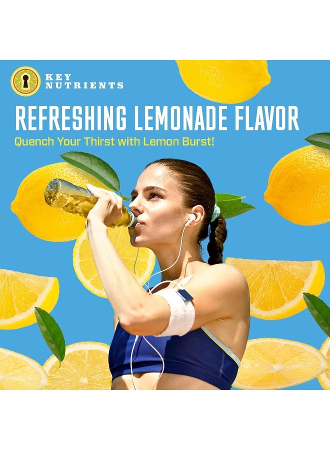 KEY NUTRIENTS Electrolyte Powder, Lemonade Hydration Supplement, 90 Servings - Image 3
